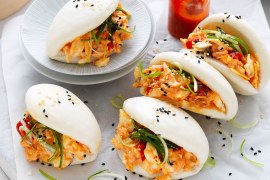 Kimchi and Cheese Egg Salad Baos